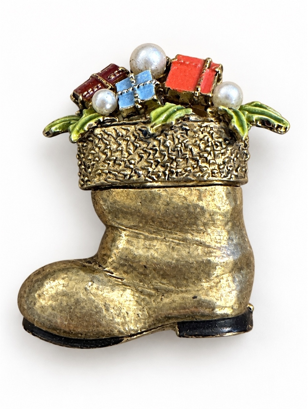 Vintage Arthur Pepper ART Santa’s Boot Brooch